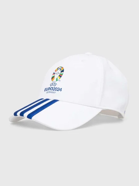 Шапка с козирка adidas Performance Euro с апликация бяло