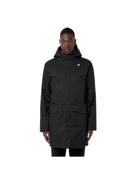 Parka K-way z twillu czarna