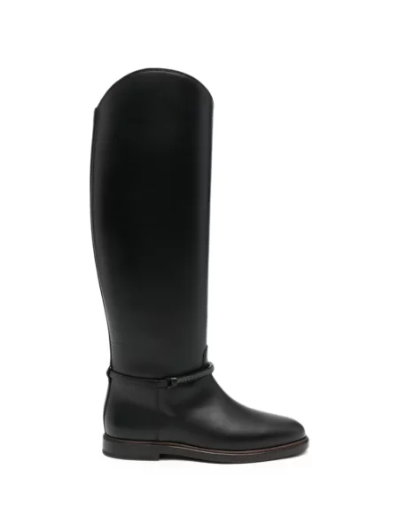 Botine Brunello Cucinelli din piele negru