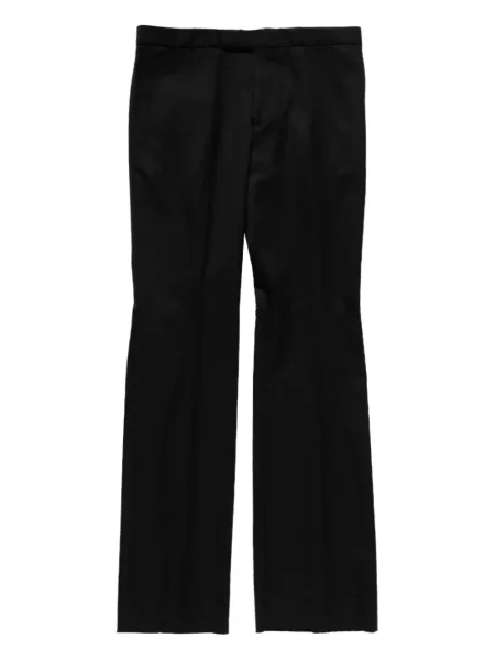 Pantaloni Alexander Mcqueen de lână negru