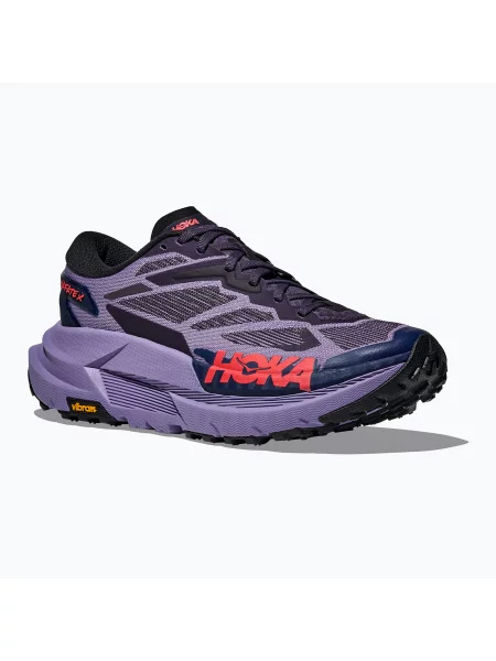 Női futócipők HOKA Mafate X berry jam/squid ink. Méret: 40 EU lila