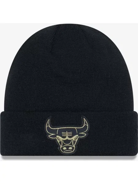 Czapka New Era Metallic Badge Chicago Bulls czarno-żółta czarna