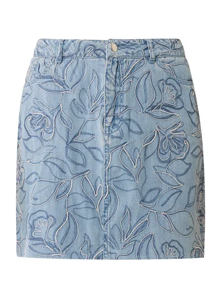 MEXX Fustă albastru denim / albastru închis alb