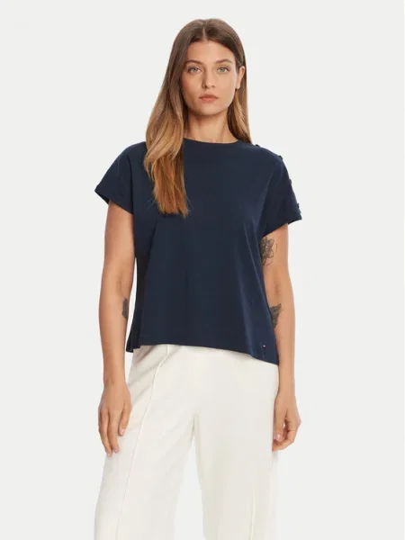 Тениска Tommy Hilfiger златисто