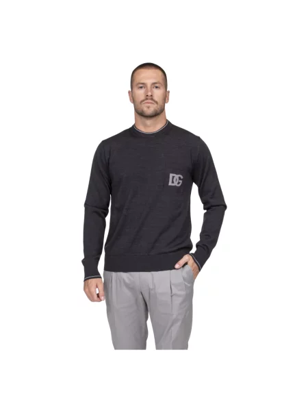 Sweter Dolce And Gabbana wełniany szary