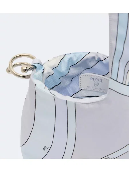 Top Pucci de mătase albastru