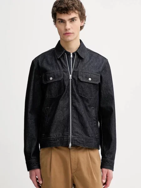 Rag & Bone geacă jeans bleumarin de tranziție