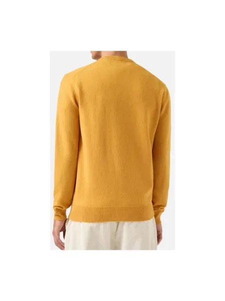 Sweter Mc2 Saint Barth z logo żółty