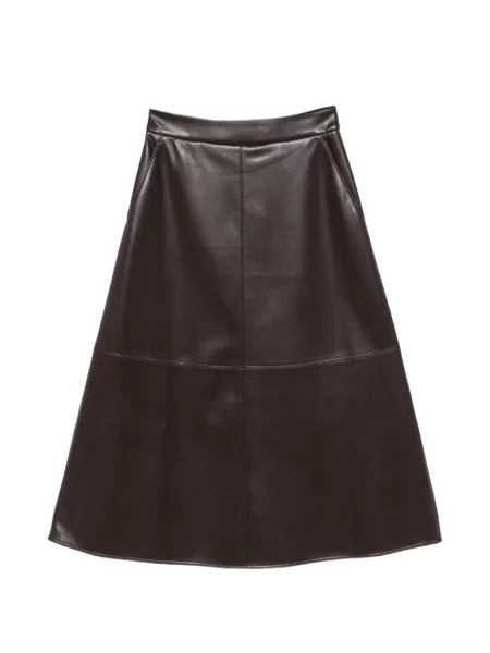 Fustă din piele 's Max Mara maro