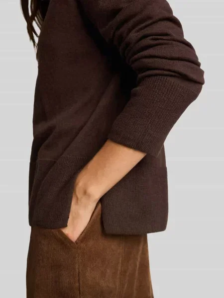 Sweter z golfem z kaszmiru z rozcięciami po bokach Tom Tailor