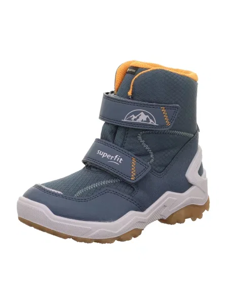 SUPERFIT Cizme JUPITER ICE albastru gențiană / galben / deschis gri