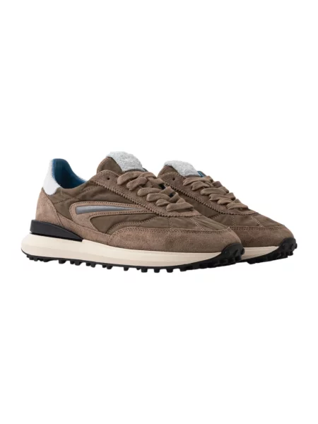 Sneakersy D.a.t.e. zamszowe brązowe