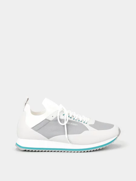 Calvin Klein Low Top Lace Up Nylon Кросівки Перероблений сірий