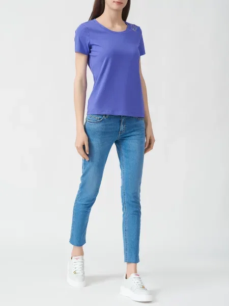Футболка Ea7 Emporio Armani фіолетова