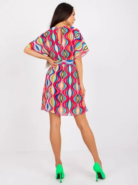 Rochie mini Fashionhunters cu imagine de costum roz