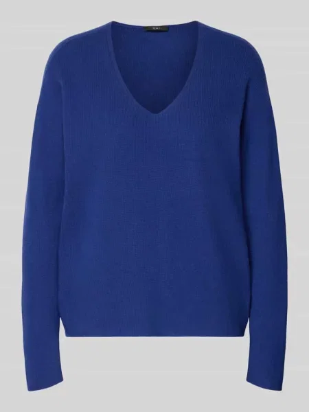 Sweter z dzianiny z mieszanka model FREYJA' Oui niebieski