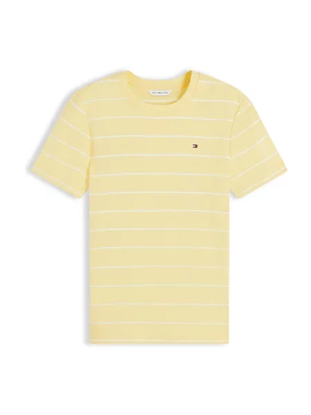 TOMMY HILFIGER Tricou CODY galben deschis alb