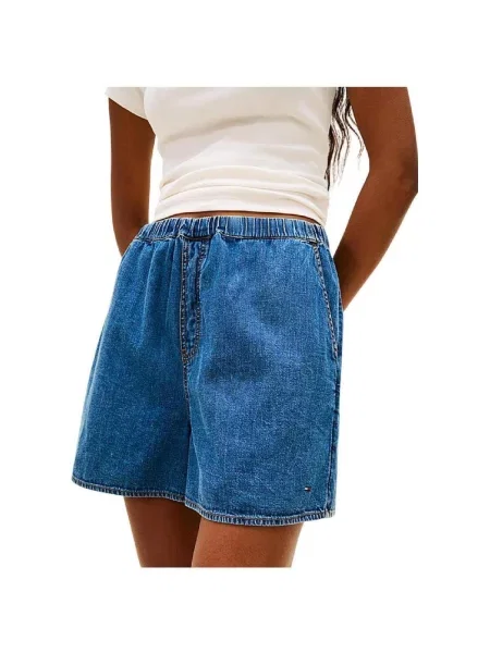 Tommy Jeans Pantaloni scurți de blugi albastru