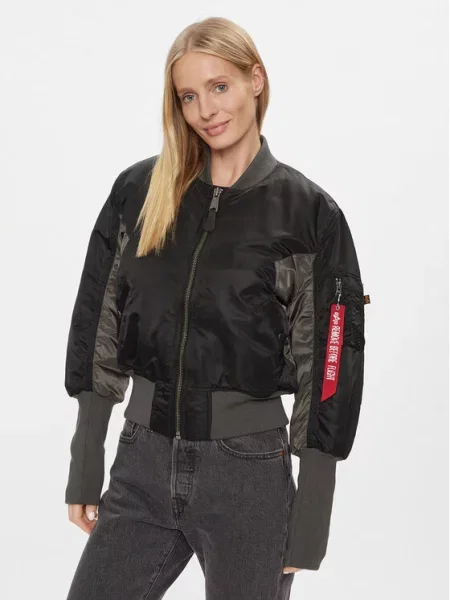 Alpha Industries Kurtka bomber Cyber czarny