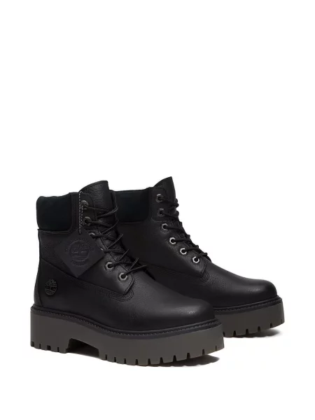 Боти Timberland с връзки без ток с дантела черно
