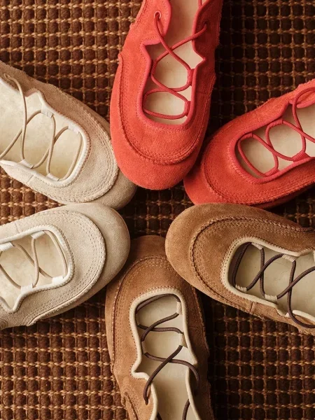 Замшевые балетки Ugg