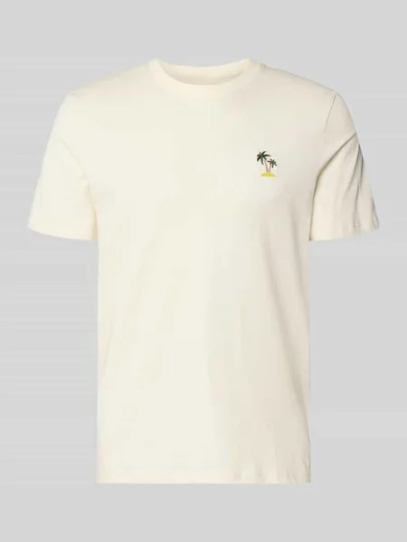T-shirt z haftem model KAAN' Blend biała