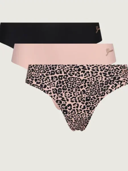 GUESS Tanga maro / negru bej