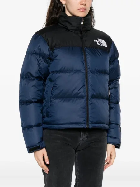 Geacă cu puf The North Face albastru