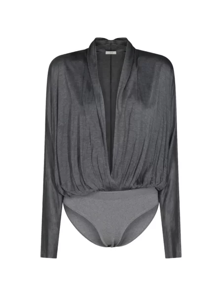 Μακρύς κορμάκι Co Collection ντραπέ γκρι
