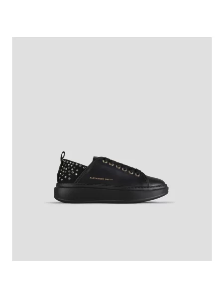 Sneakersy Alexander Smith z ćwiekami czarne