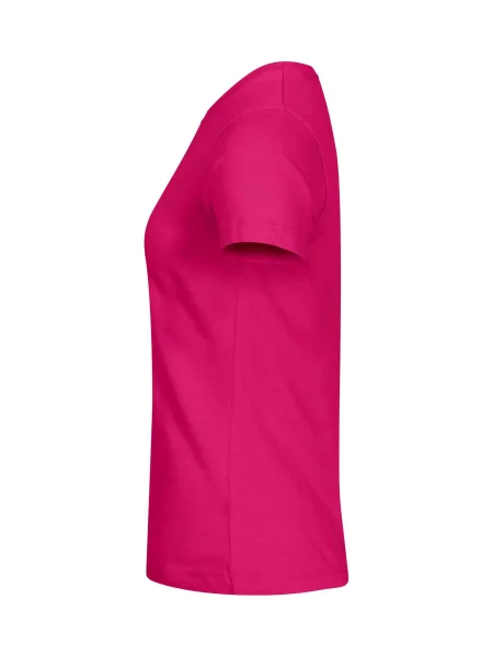 Clique Basic-T – koszulka dopasowana – bright cerise różowa