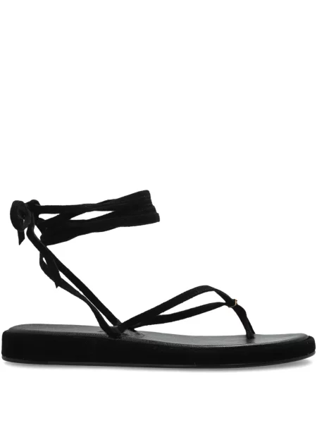 Sandale Tory Burch din piele de căprioară negru