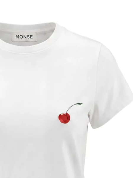 Tricou Monse cu imagine alb