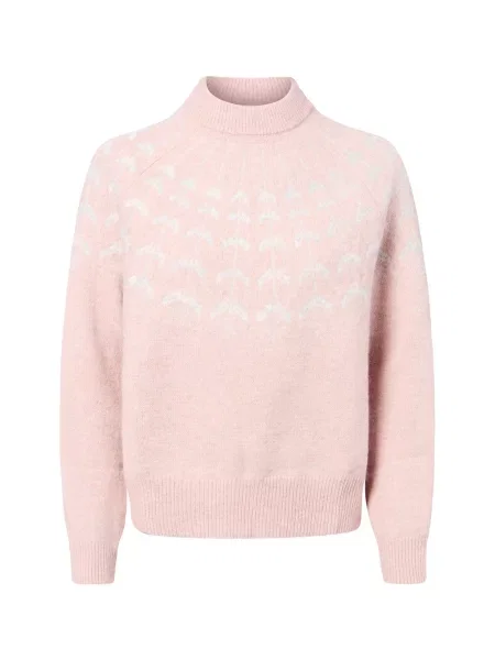 Marie Lund bluzka z dzianiny z domieszką wełny i alpaki Kobiety S różowy
