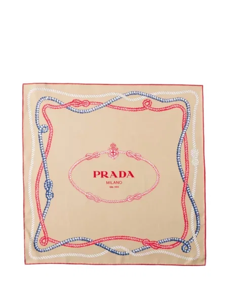 Fular Prada de mătase skinny fit