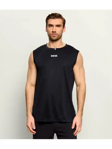 Tricou Boss Green stretch negru
