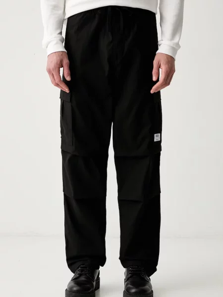 HUGO Blue pantaloni cargo pentru bărbați din negru