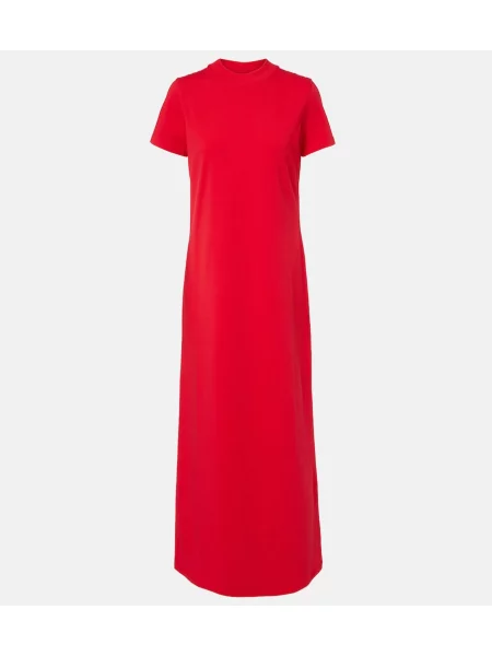 Rochie maxi The Frankie Shop din jerseu roșu