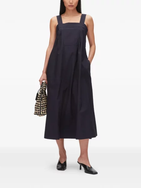 Kostiumas midi suknelė 3.1 Phillip Lim iki kelių mėlyna