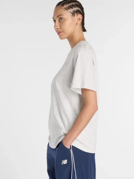 Спортивная футболка New Balance из джерси белая
