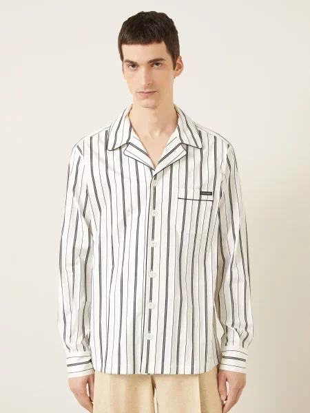 Dolce & Gabbana Košile Comfort Fit krémová černá