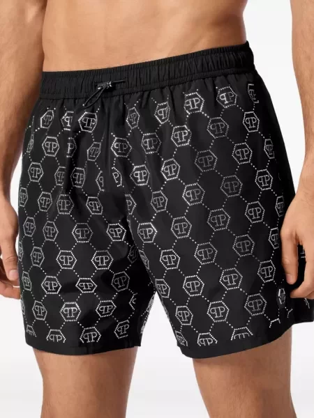 Kupaće gaće Philipp Plein s kristalima crna