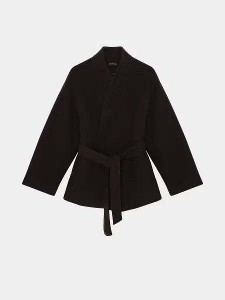 Пальто Braska поліестер/віскоза коричневий