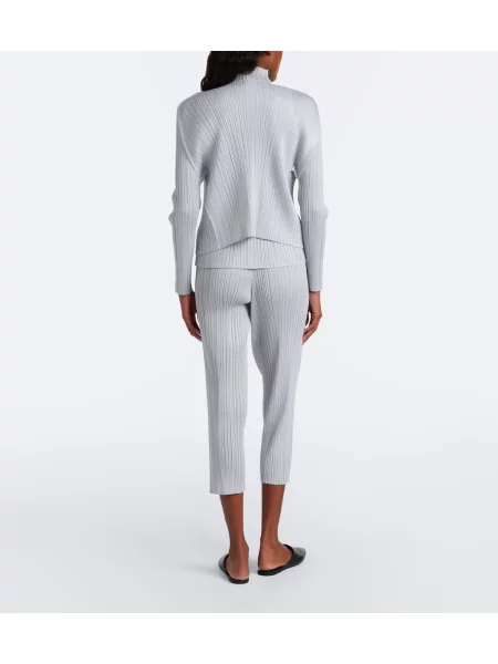 Decupat pantaloni Pleats Please Issey Miyake gri
