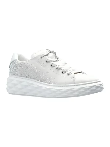 Sneakersy Jimmy Choo skórzane białe