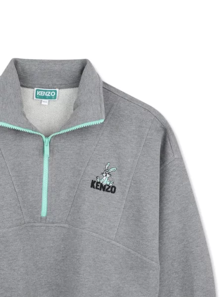 Sweter dziecięcy Kenzo szary