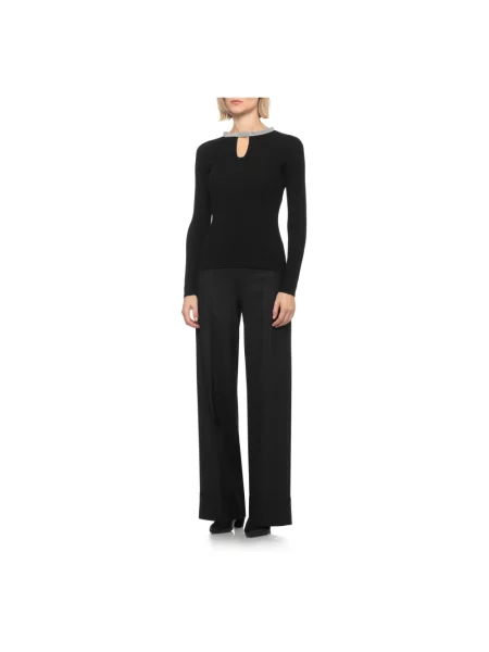 Sweter D.exterior z okrągłym dekoltem czarny