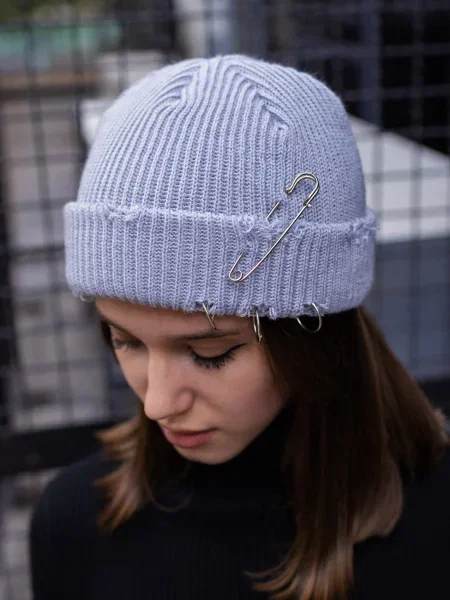 Without Шапка сірий