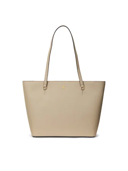 Táska LAUREN RALPH LAUREN Barna bézs