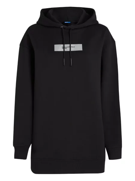 Rochie din denim Karl Lagerfeld Jeans de costum negru